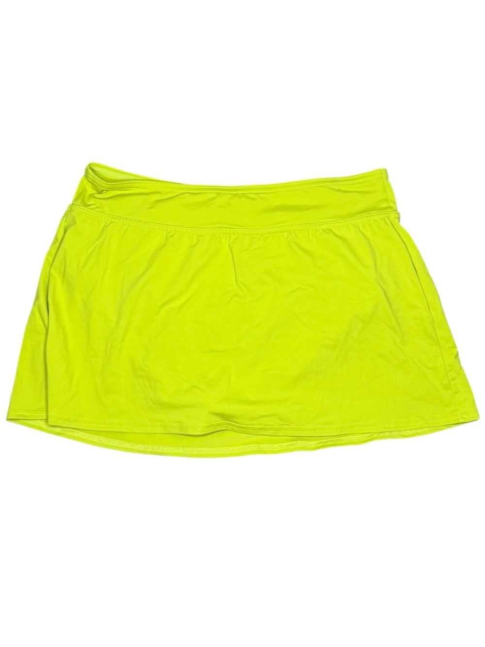 Lands' End Women's Mini Swim Skirt
Bright Lime Green Lined Size 4 Excellent NWOT